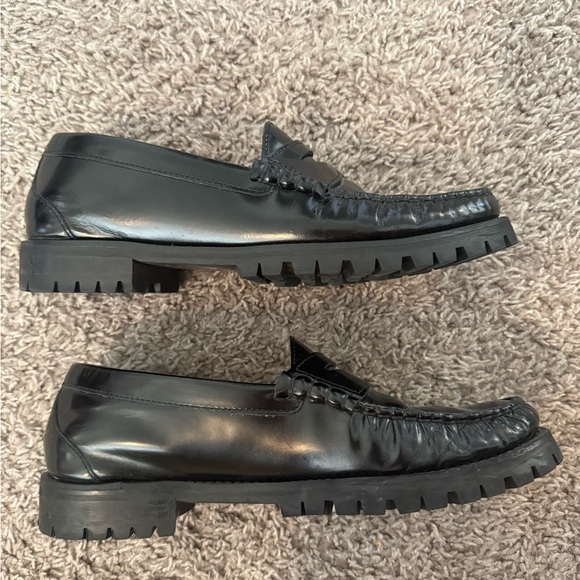 J.Crew Winona Lug Sole Penny Loafers in Spazzolato Leather - Picture 8 of 10